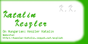 katalin keszler business card